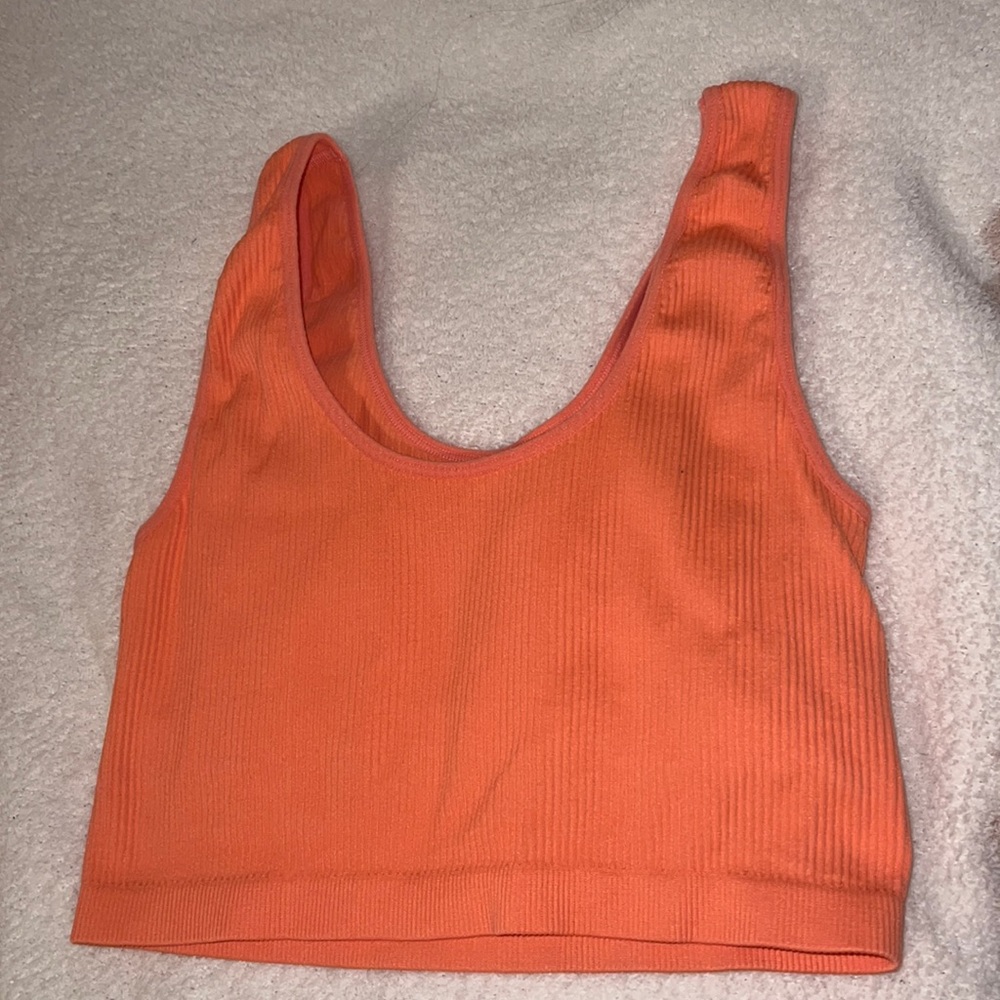Orange tank top from Forever 21.